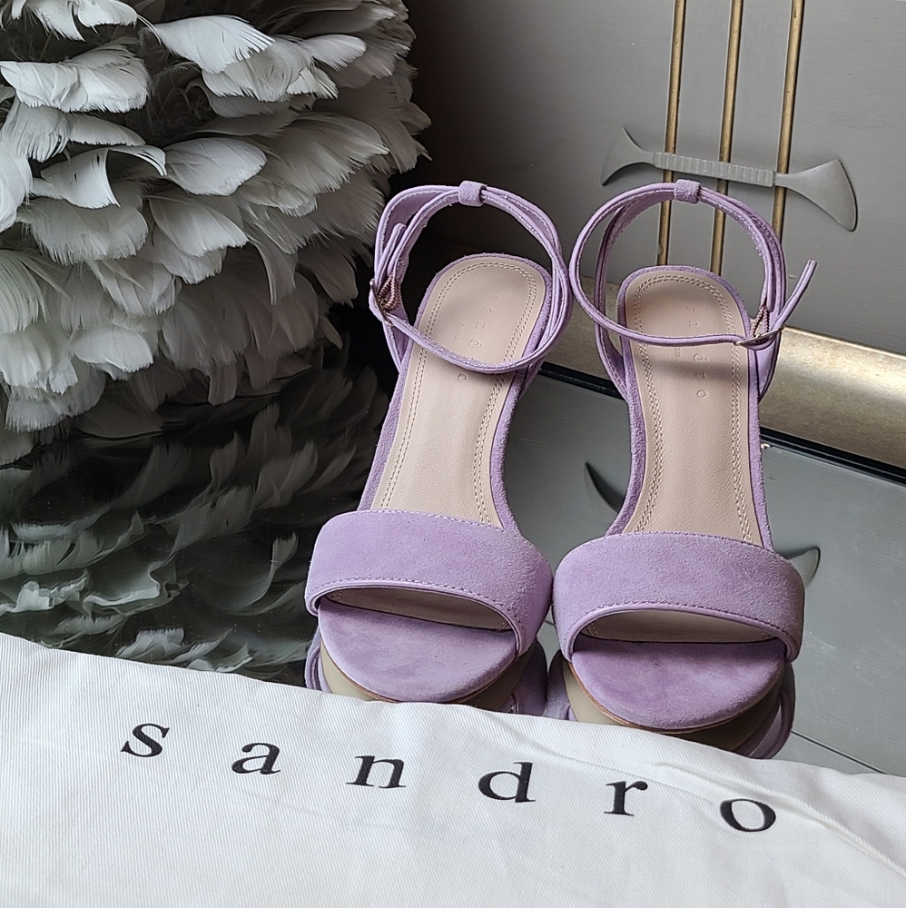 Sandro lavender sandals